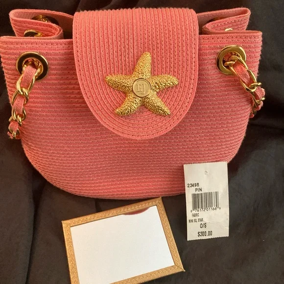 Eric Javits Pink Starfish SquisheePurse - Picture 2 of 6